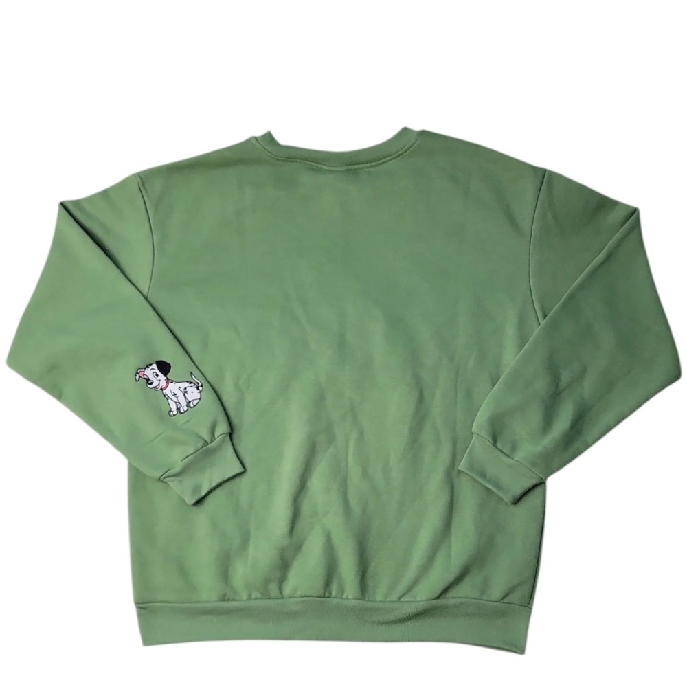 Disney ladies 101 Dalmatian Green size extra small sweatshirt new - Picture 2 of 8